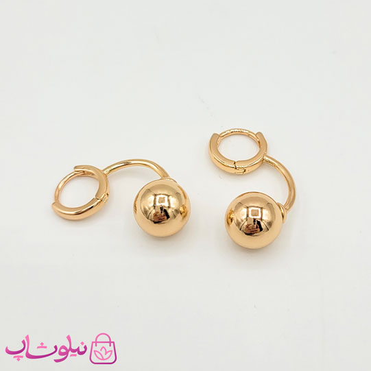 گوشواره دخترانه ژوپینگ مدل توپی کد 1091