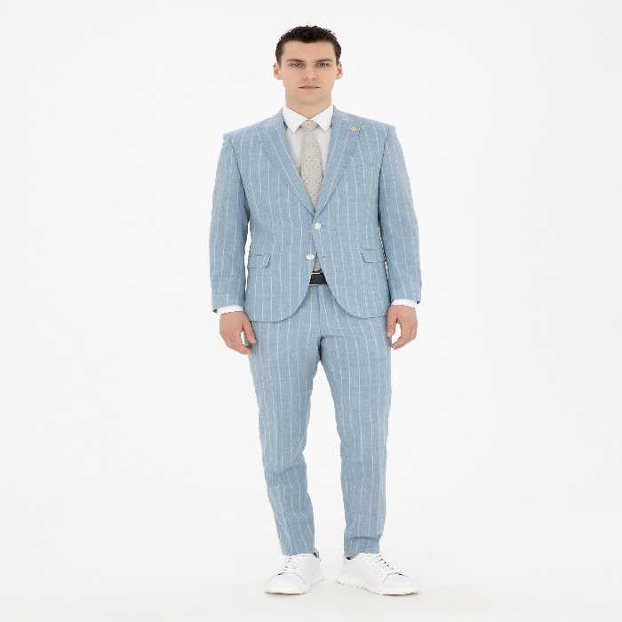 کت و شلوار مردانه آبی روشن پیرکاردین