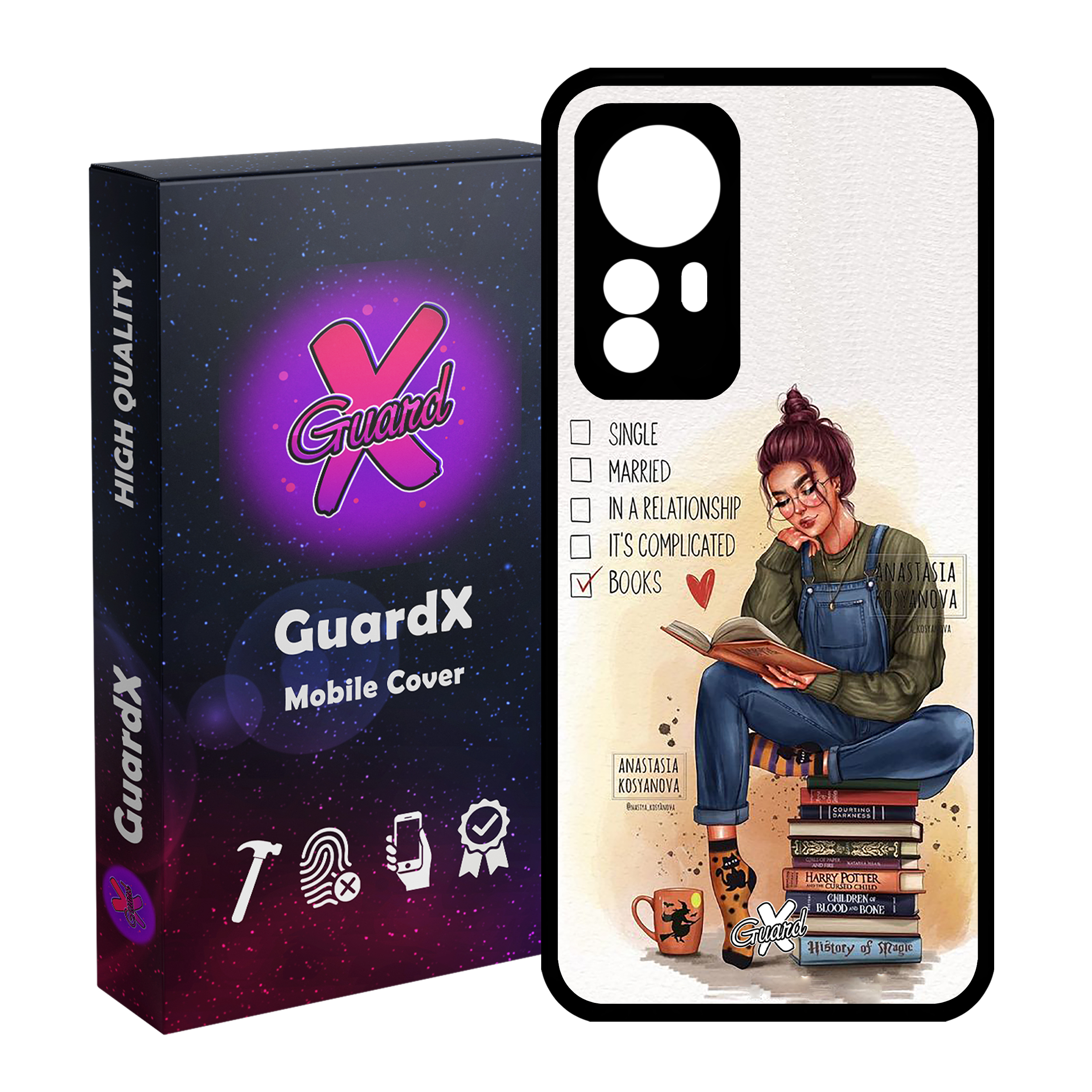 کاور گارد ایکس طرح دختر مدل Glass10286 مناسب برای گوشی موبایل شیائومی Mi 12/Mi 12X/Mi 12S