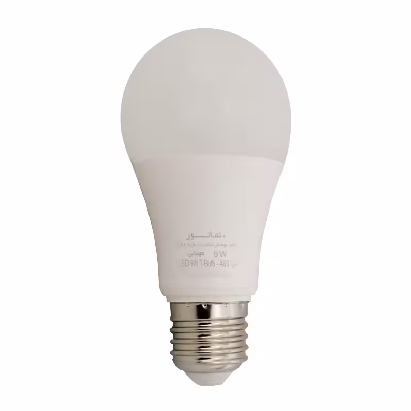 لامپ ال ای دی 9 وات نمانور مدل A60 پایه E27