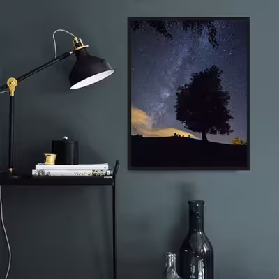 تابلو گرامون طرح تک درخت آسمان کد 039