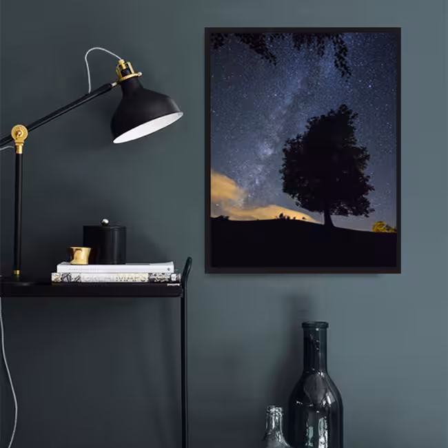 تابلو گرامون طرح تک درخت آسمان کد 039