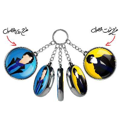 جاکلیدی خندالو مدل طرح شرلوک هولمز مدل دوطرفه کد 1015710162