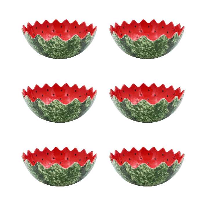 پیاله سرامیکی طرح یلدا مدل لب چین بسته 6 عددی