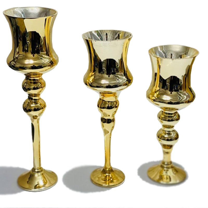 جام طلایی 3 تایی یه دکوری زیبا و عالی
