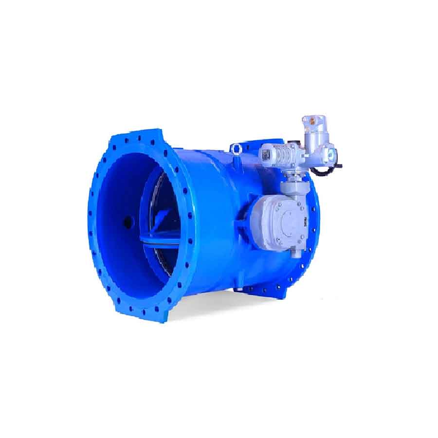 شیر پروانه ای مجهز به سیستم کنار گذر میراب