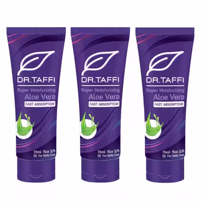 کرم آبرسان دکتر تافی مدل آلویه ورا حجم 75 میلی لیتر مجموعه سه عددی