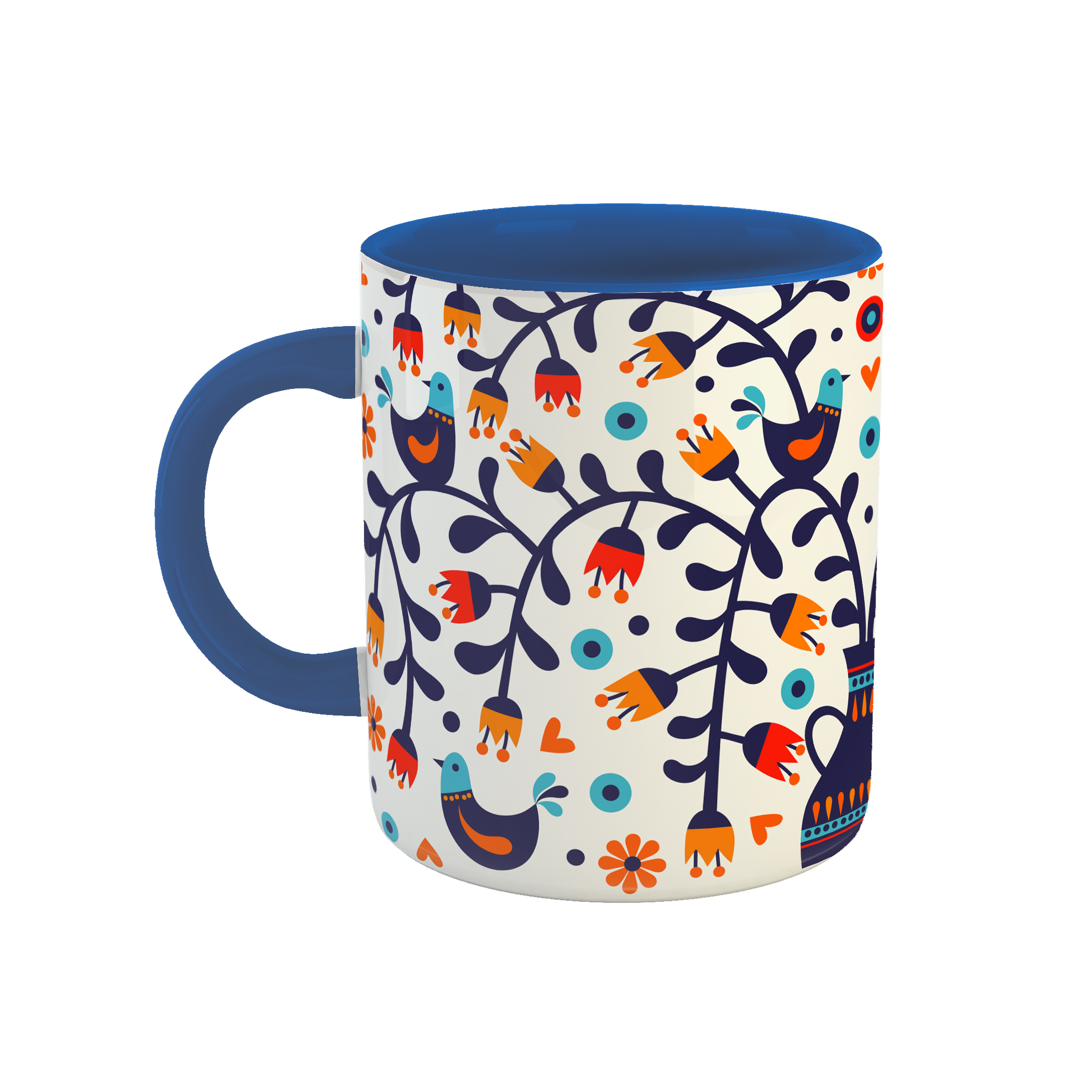 ماگ طرح گل و گلدان