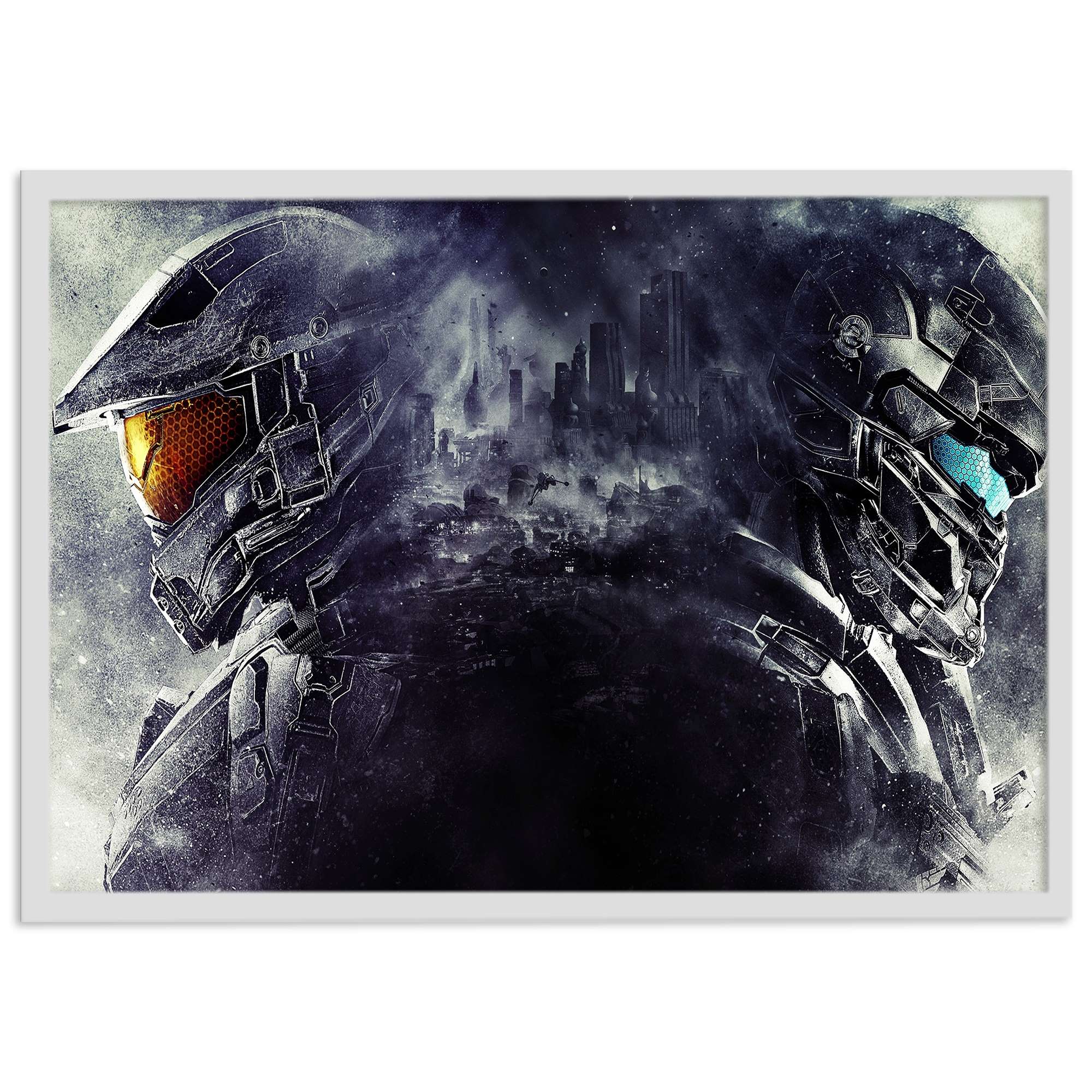 تابلو نوری بکلیت مدل طرح بازی گیم نت Halo مدل چراغدار W-s1415