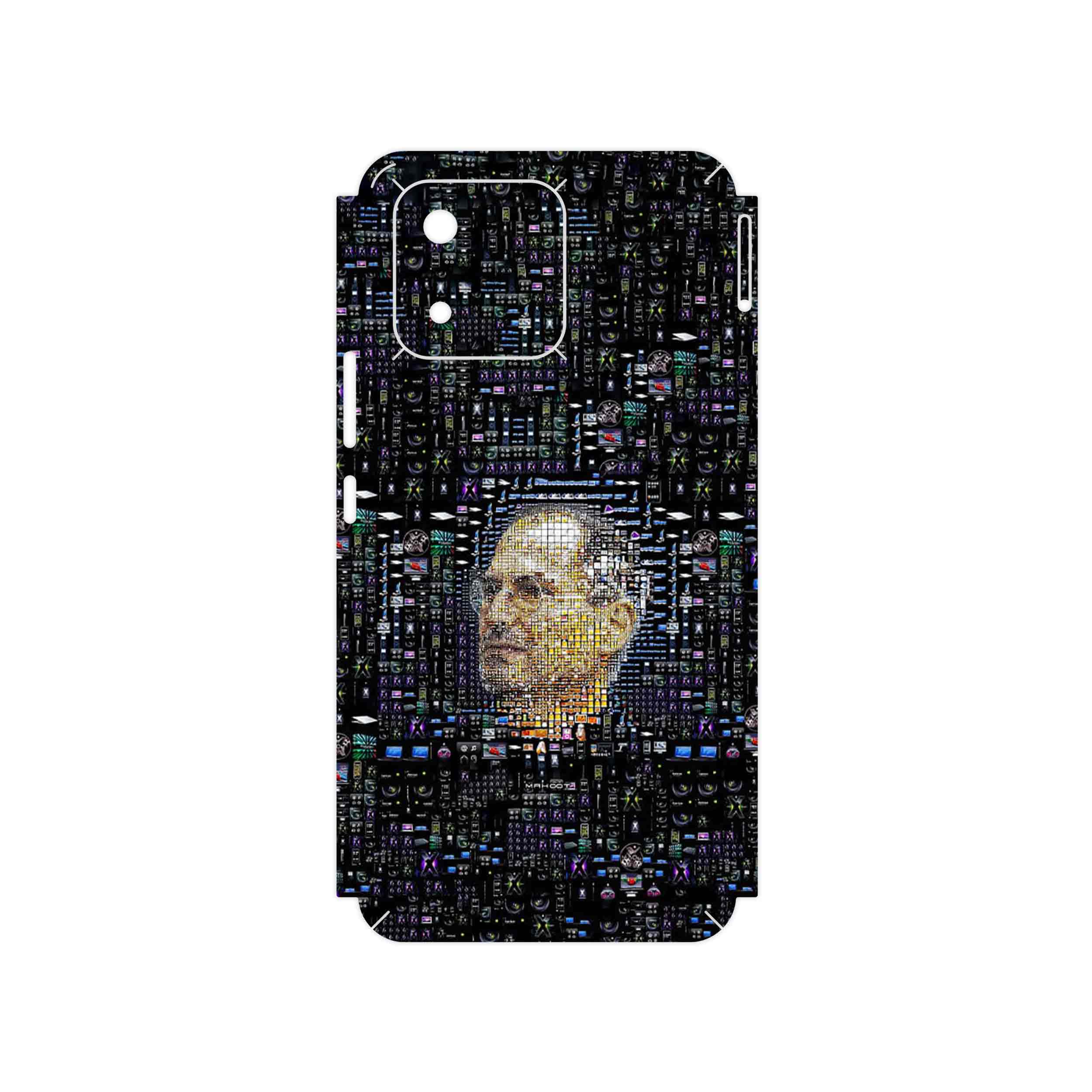 برچسب پوششی ماهوت مدل Collage of Steve Jobs 2 مناسب برای گوشی موبایل آنر X5