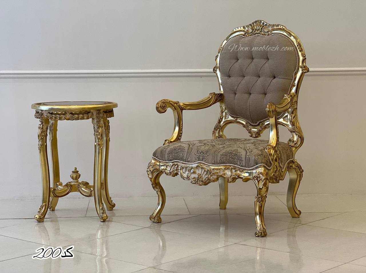 مبل کلاسیک ظریف کد 200 ست 7 نفره