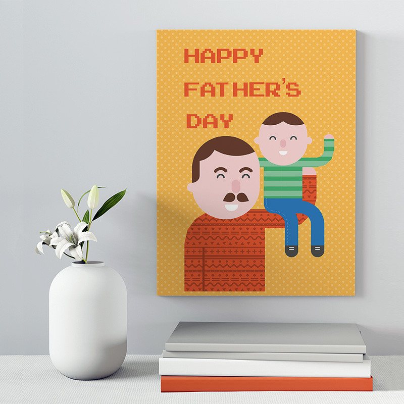 تابلو شاسی مدل هدیه روز پدر کد S188 | دنیای قاب