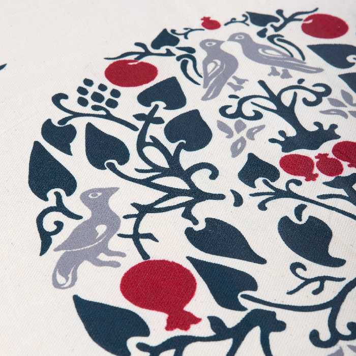 رومیزی چاپ دستی گدار مدل درخت انار