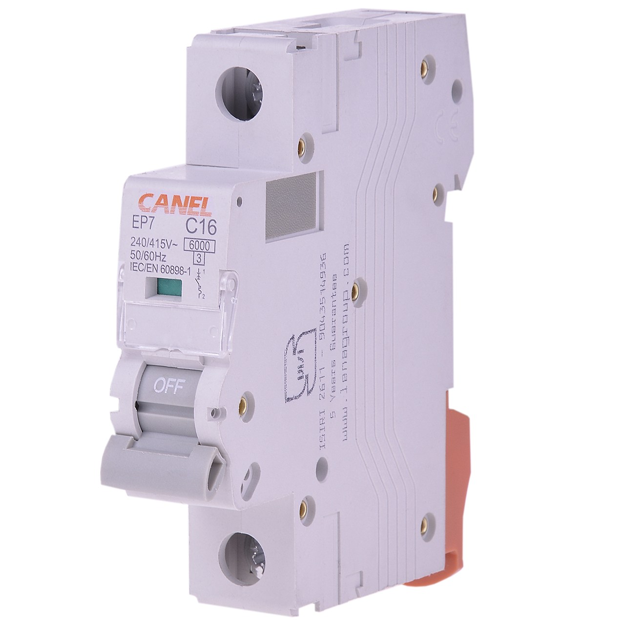 فیوز مینیاتوری تک فاز 16 آمپر کانل سری EP7 مدل C16