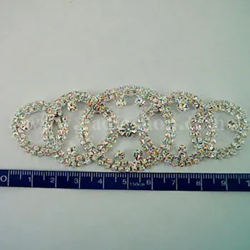 تکه دوزی نگین دار 966 نقره ای