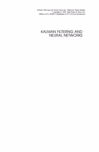 خرید و دانلود نسخه کامل کتاب Kalman filtering and neural networks