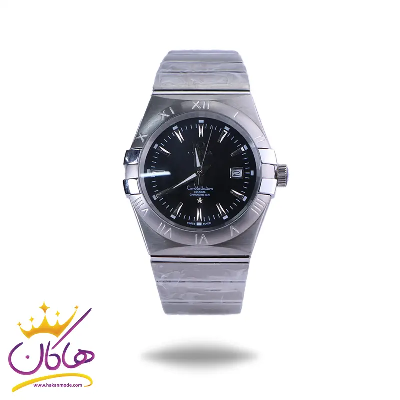 ساعت مچی امگا مردانه فلزی صفحه مشکی 66900666/3