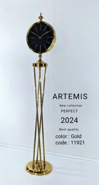 ساعت ایستاده آرتمیس کد 5020 Gold Black طلایی مشکی