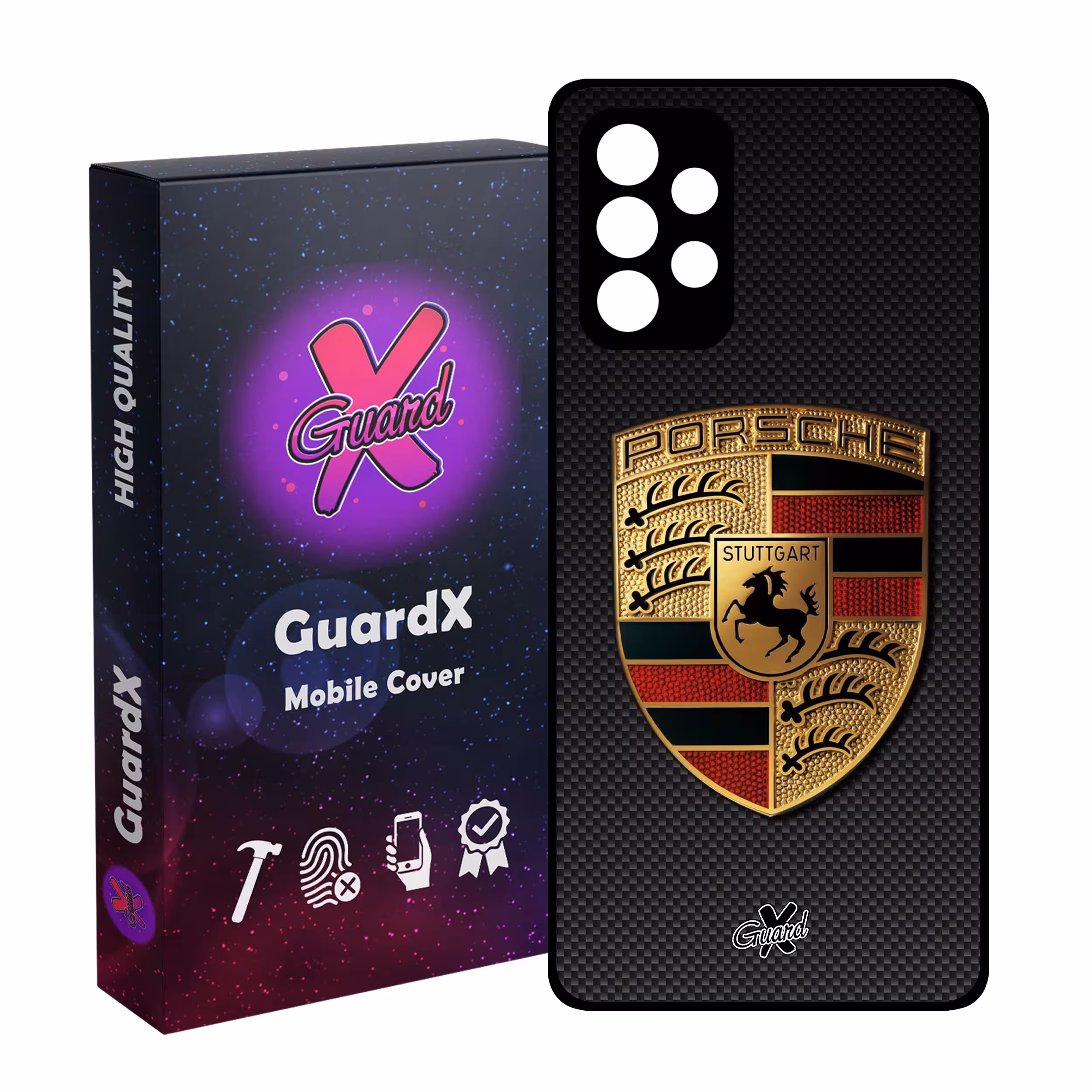 کاور گارد ایکس طرح Porsche مدل Glass10064 مناسب برای گوشی موبایل سامسونگ Galaxy A52