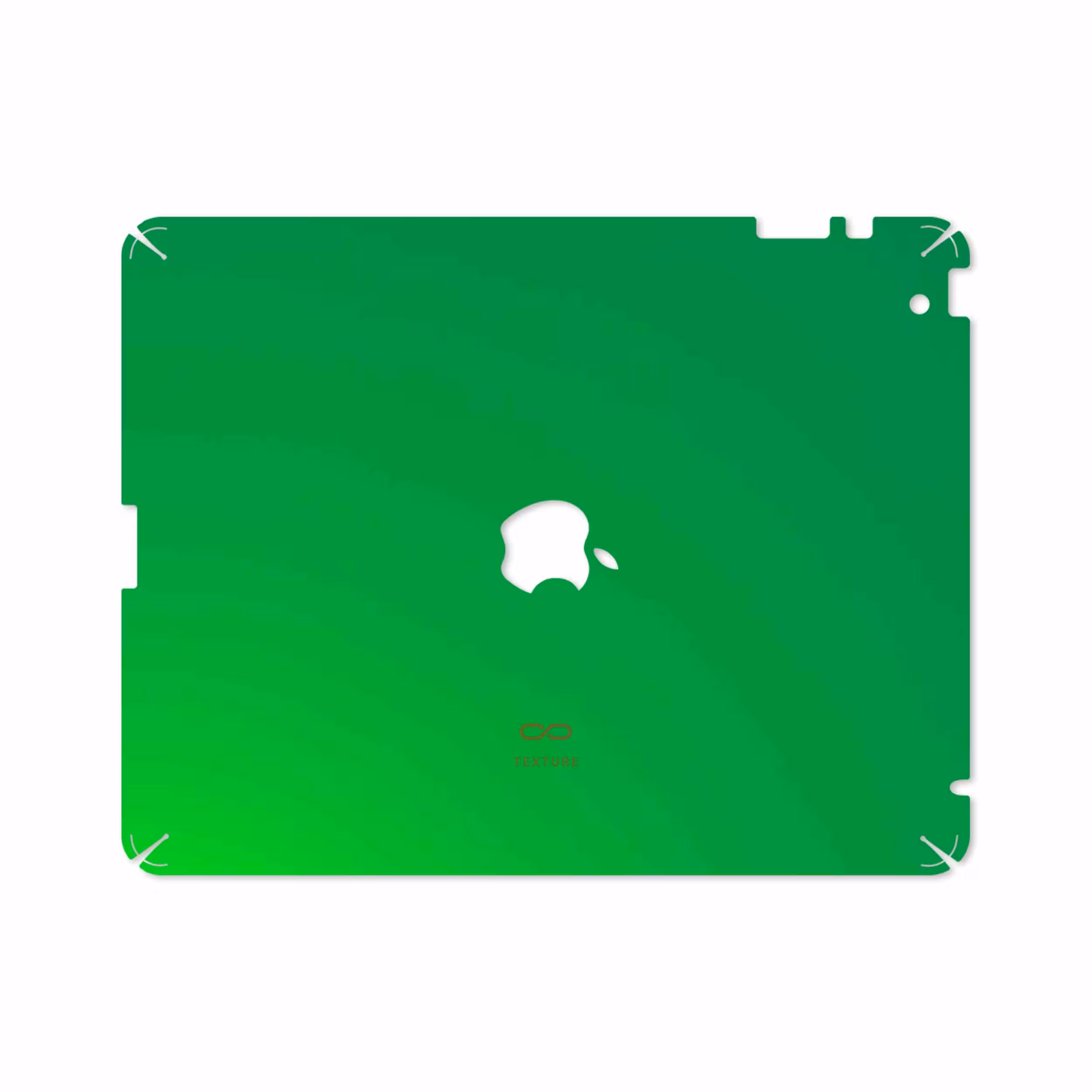 برچسب پوششی ماهوت مدل Matte-Green مناسب برای تبلت اپل iPad 2 2011 A1395