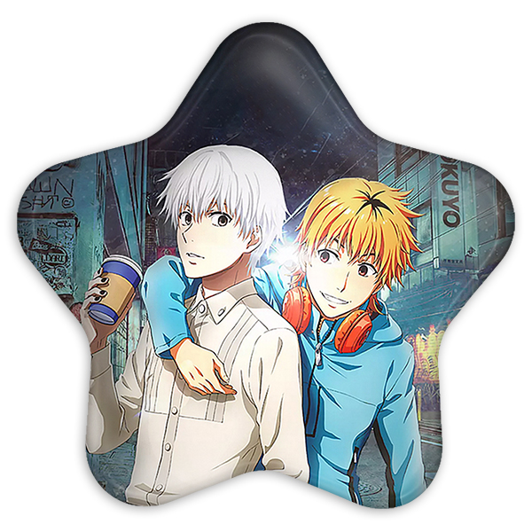 پیکسل خندالو طرح کانکی و هیده انیمه توکیو غول مدل ستاره ای کد 11888