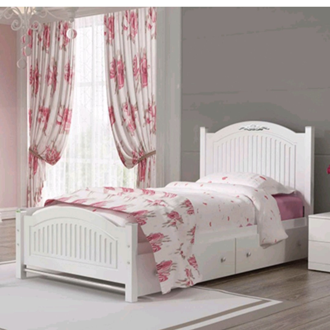 تخت خواب یکنفره مدل صبا با کشو بدون تشک(ارسال پس کرایه)