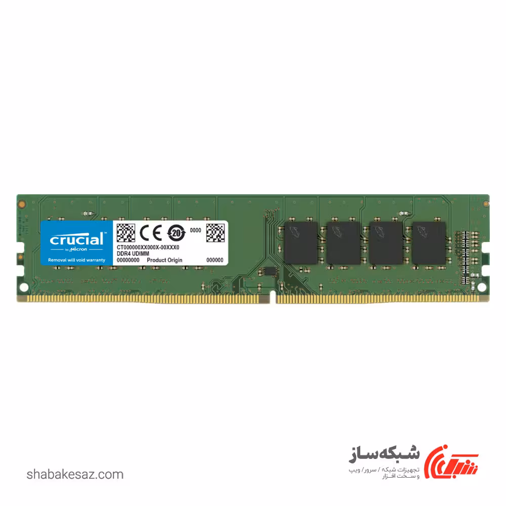 قیمت و خرید رم کامپیوتر DDR4 کروشیال Crucial ظرفیت 16 گیگابایت 3200Mhz - شبکه ساز