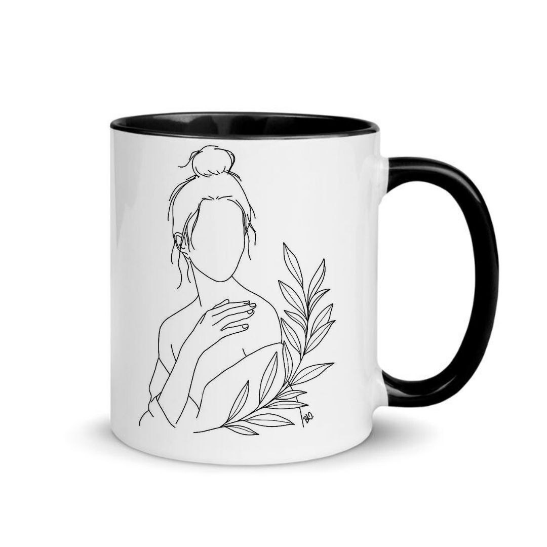 ماگ گلاک طرح لاین آرت کد MFM5