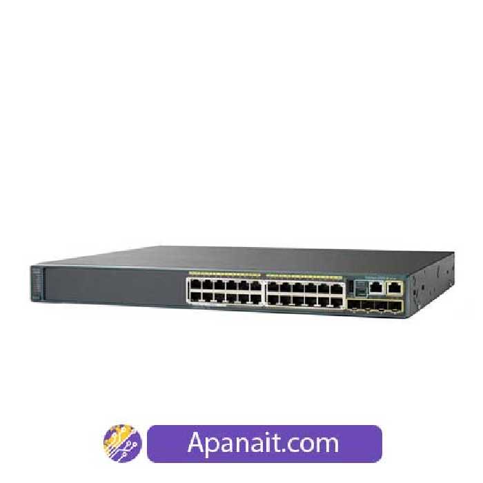 سوئیچ شبکه سیسکو 24 پورت WS-C2960S-24TS-L