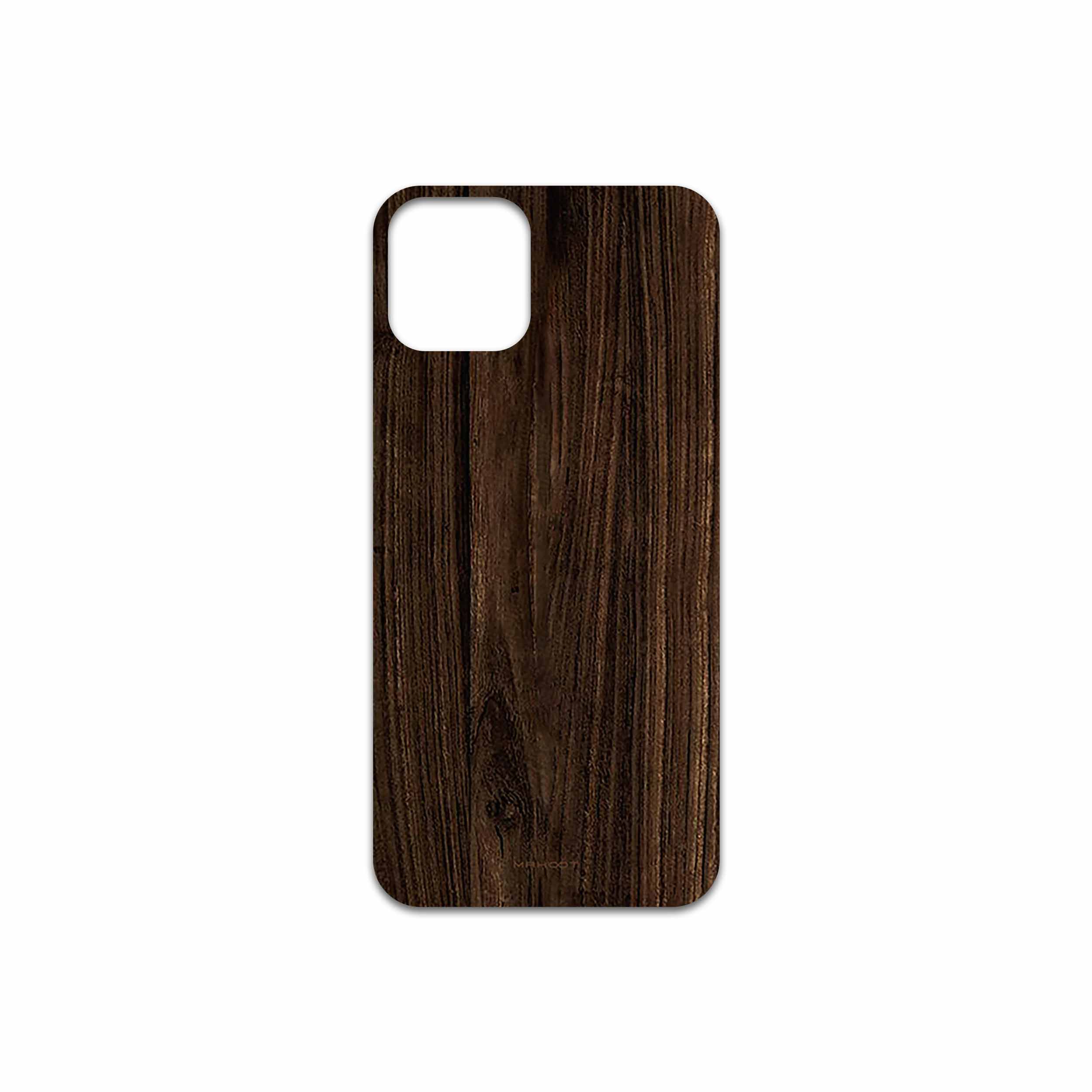 برچسب پوششی ماهوت مدل Dark Walnut Wood مناسب برای گوشی موبایل اپل iPhone 11 Pro