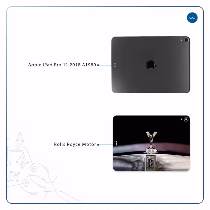برچسب پوششی ماهوت مدل Rolls-Royce Motor مناسب برای تبلت اپل iPad Pro 11 2018 A1980