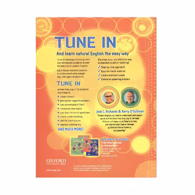 کتاب TUNE IN 2 اثر Jack C. Richards نشر OXFORD