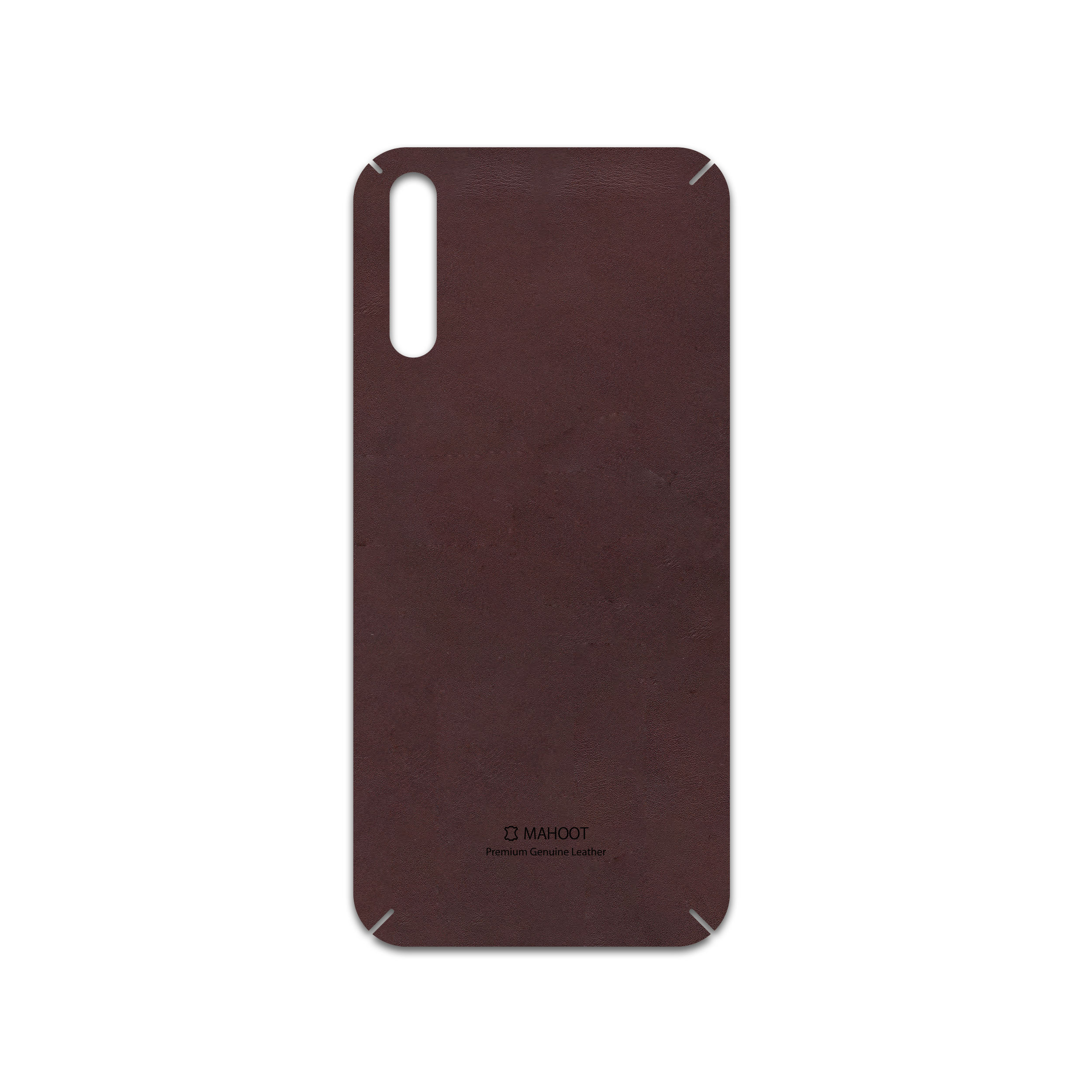 برچسب پوششی ماهوت مدل Matte-Dark-Brown-Leather مناسب برای گوشی موبایل هوآوی Y8p