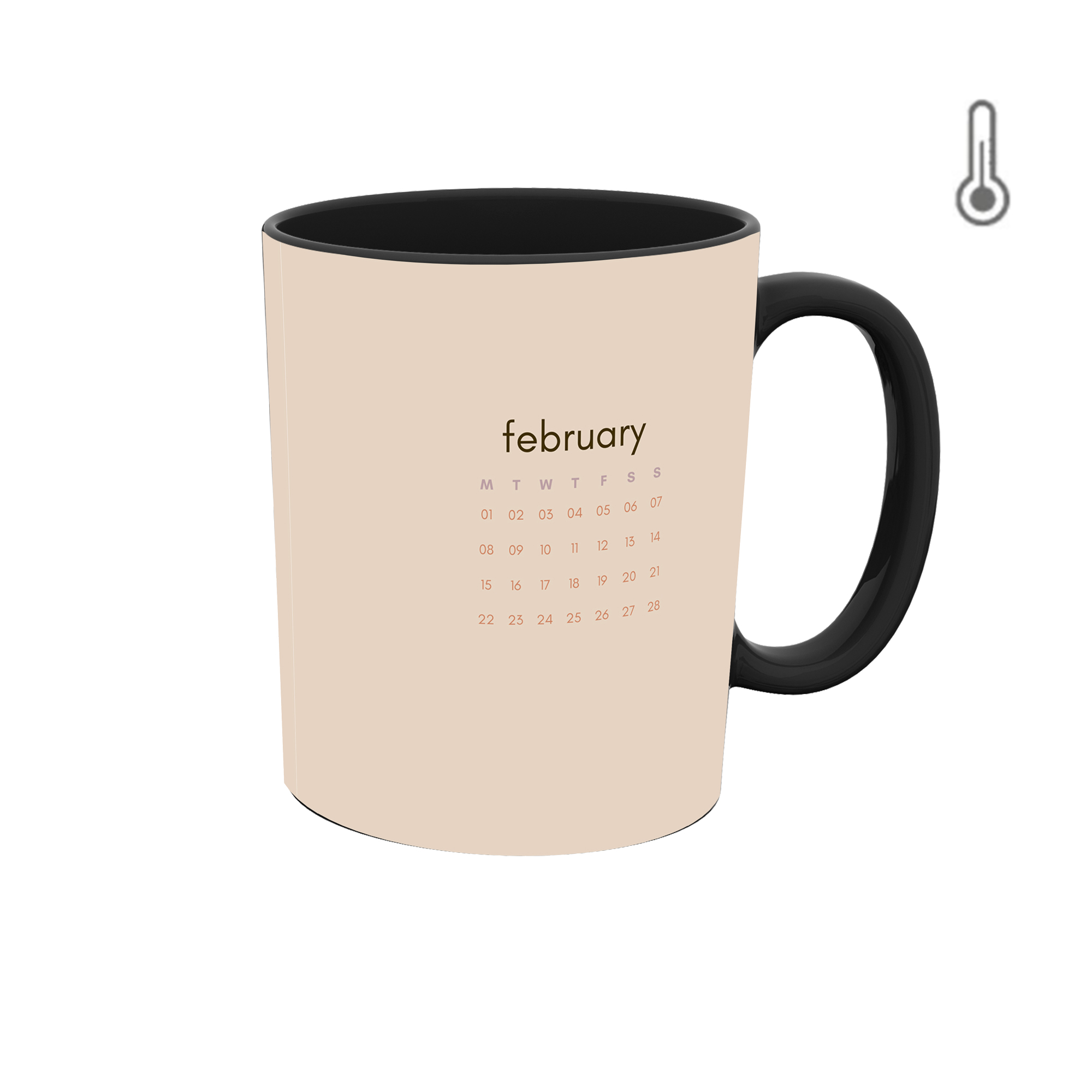 ماگ حرارتی طرح ماه February