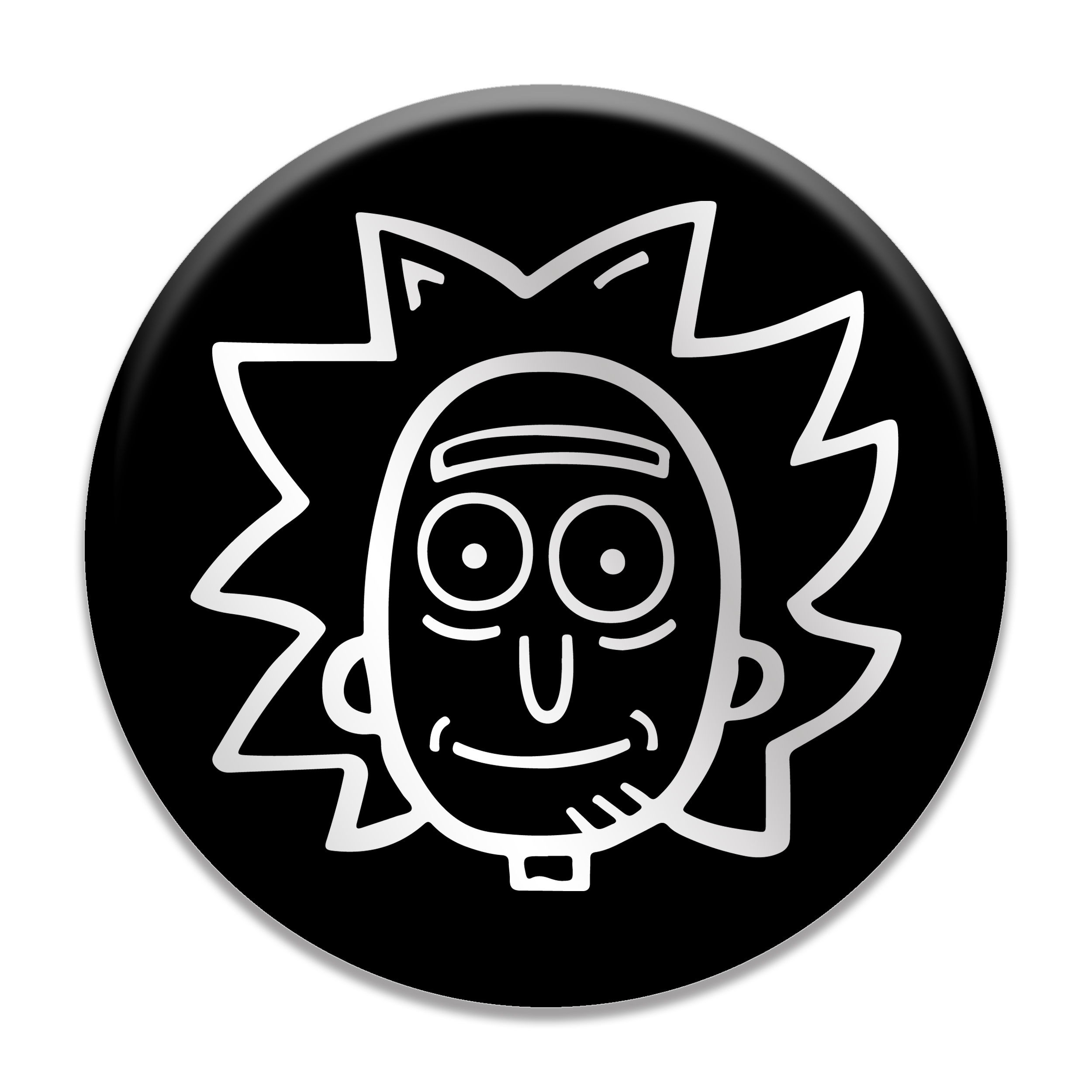 برچسب موبایل مدل Happy Face Rick مناسب برای پایه نگهدارنده مغناطیسی