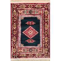 فرش دستبافت یک متری طرح لوزی کد AA280