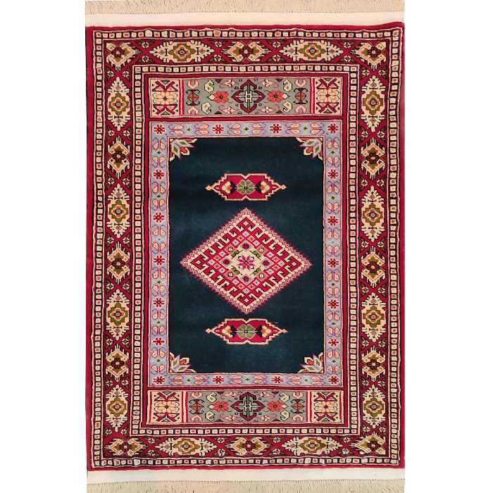 فرش دستبافت یک متری طرح لوزی کد AA280