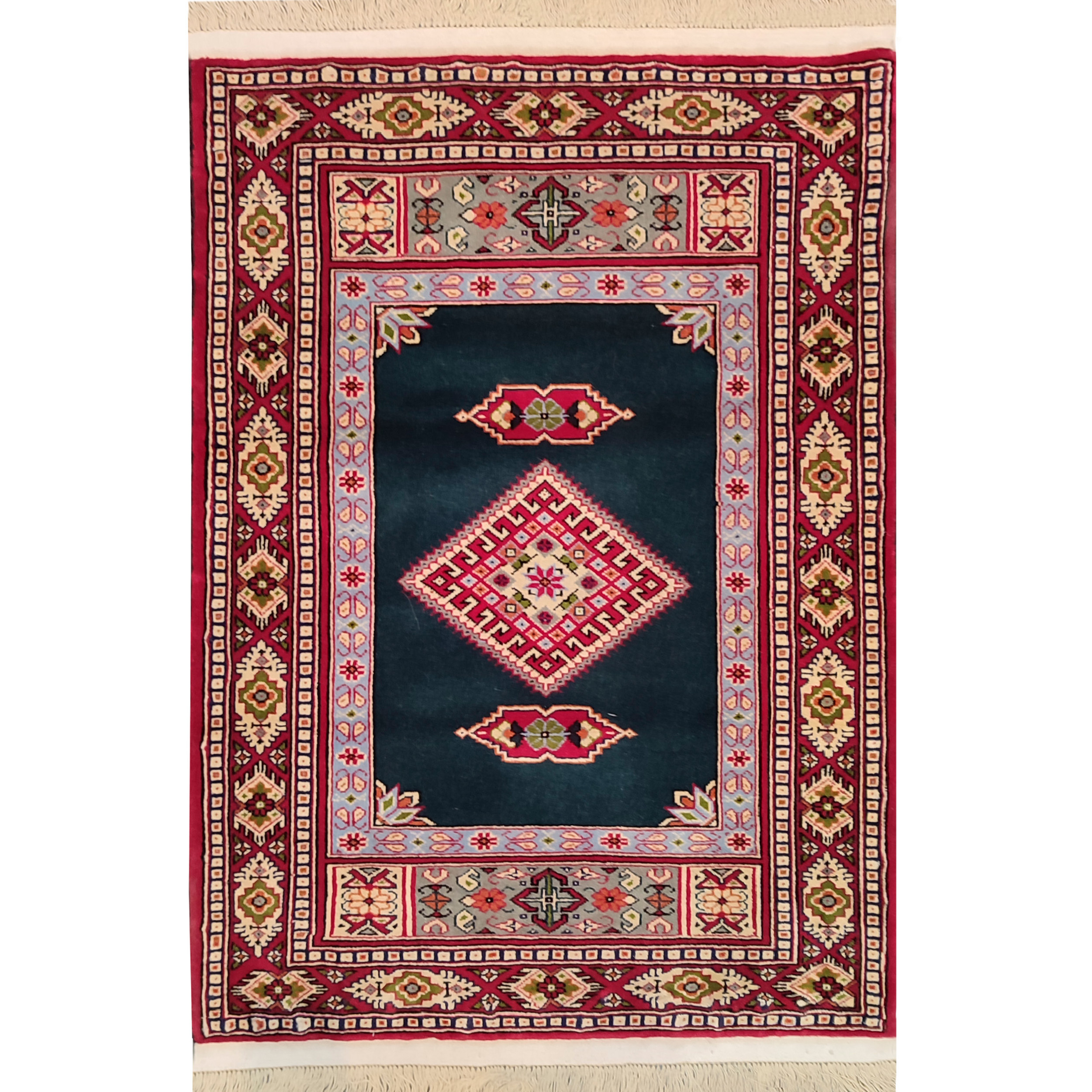 فرش دستبافت یک متری طرح لوزی کد AA280