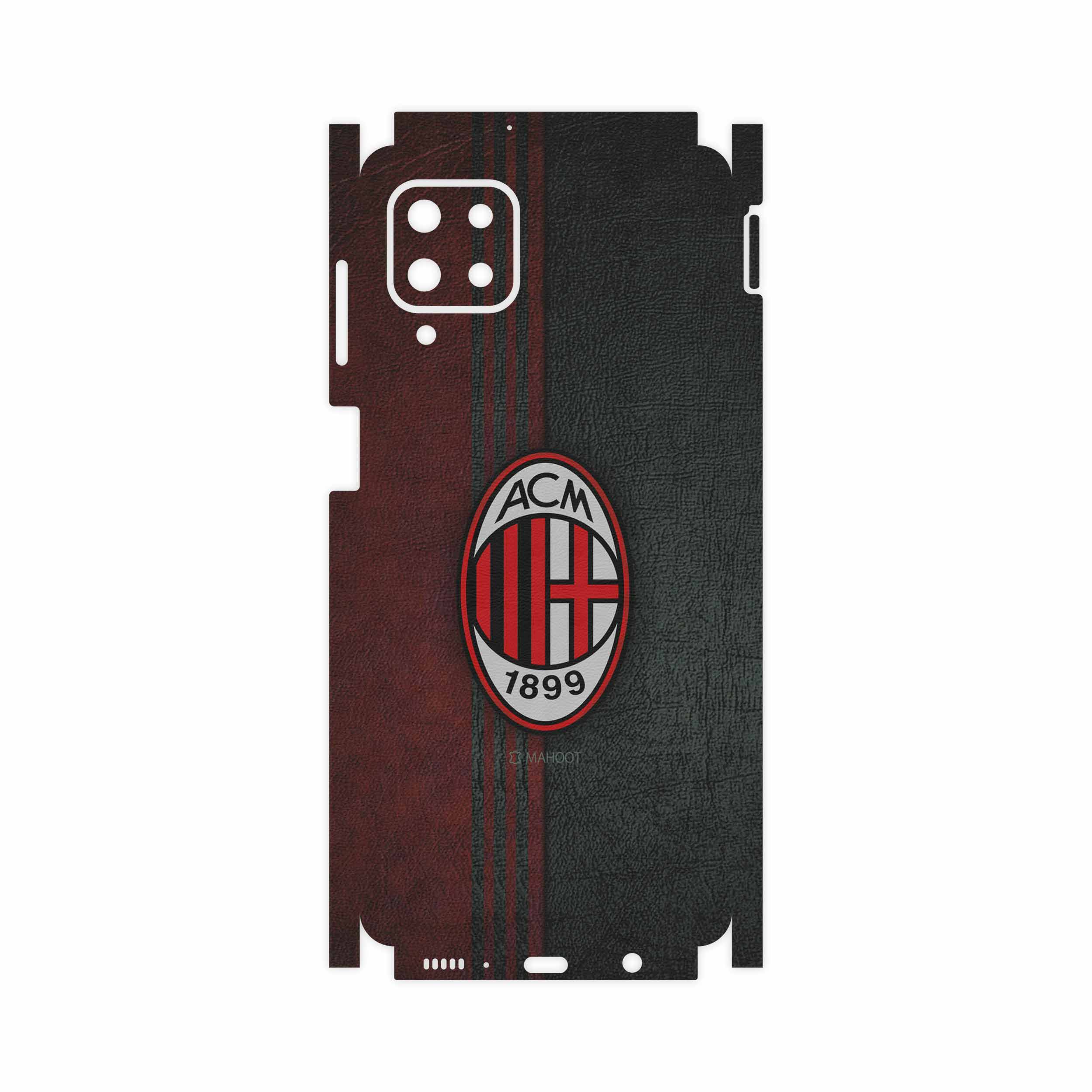 برچسب پوششی ماهوت مدل AC-Milan-FullSkin مناسب برای گوشی موبایل سامسونگ Galaxy M62