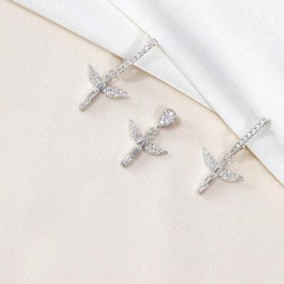 نیم ست نقره مدل فرشته ظریف و دخترانه کد 1688