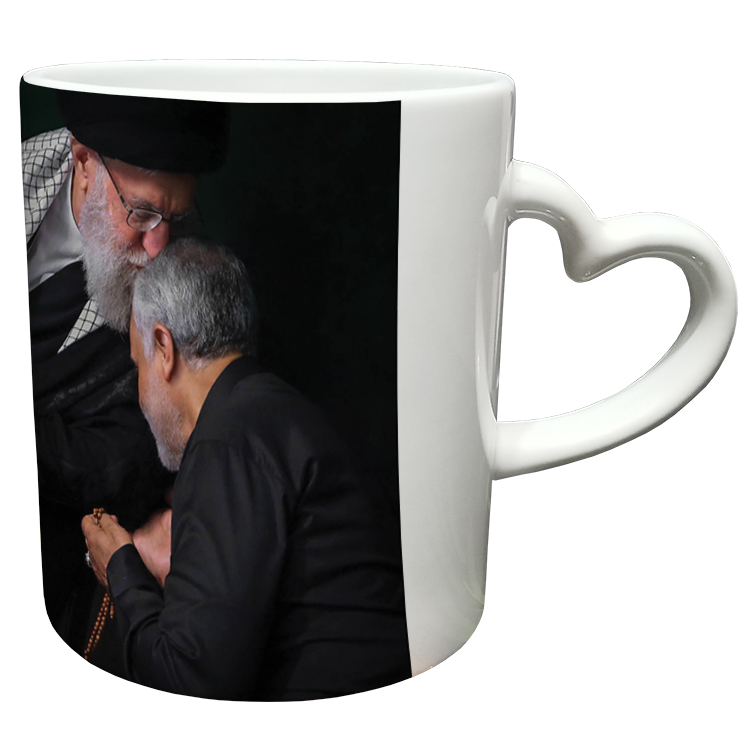 ماگ مدل دسته قلبی طرح سردار سلیمانی کد 40