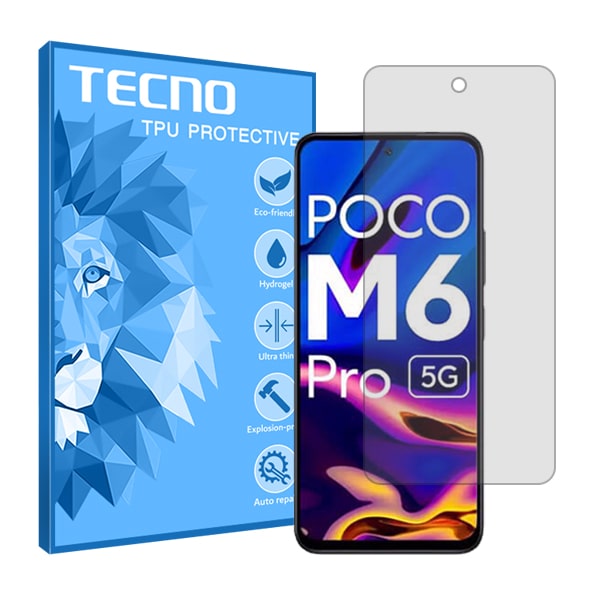 گلس شیائومی Poco M6 Pro 5G مدل هیدروژلی شفاف برند تکنو کد S