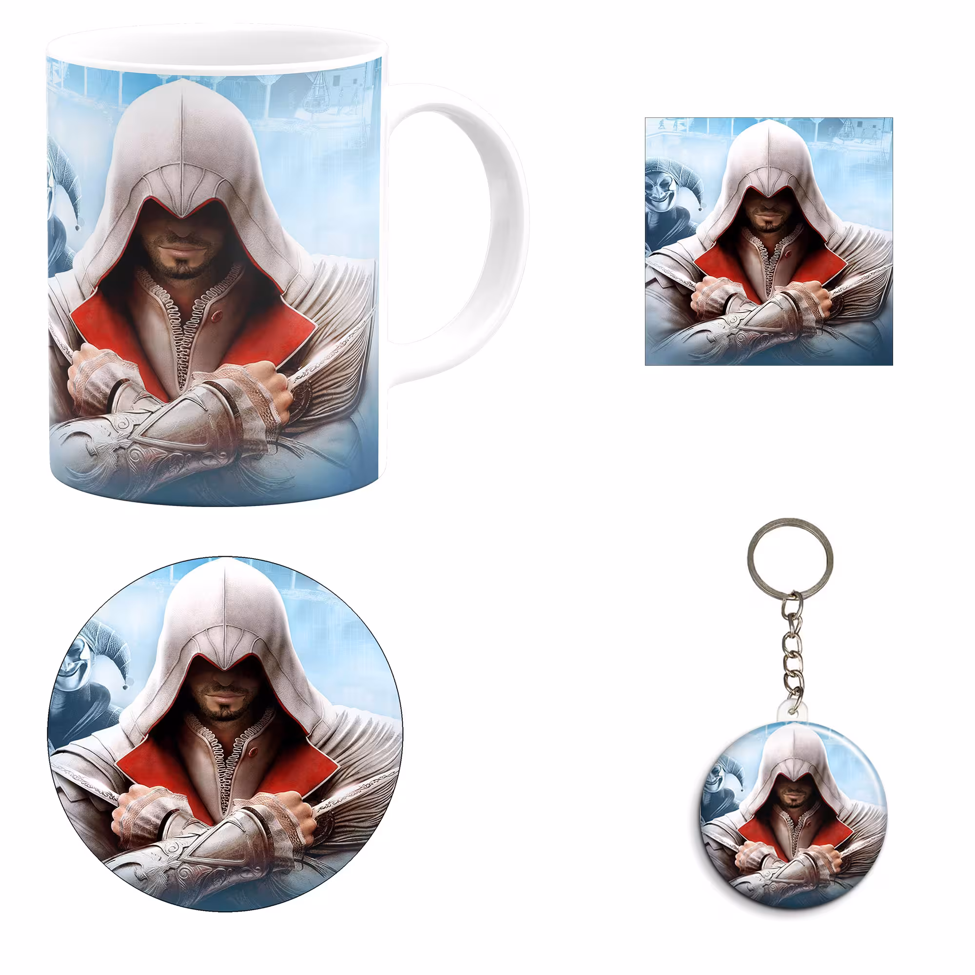 ست هدیه ماگ مدل اساسین کرید طرح assassin`s creed کد M9