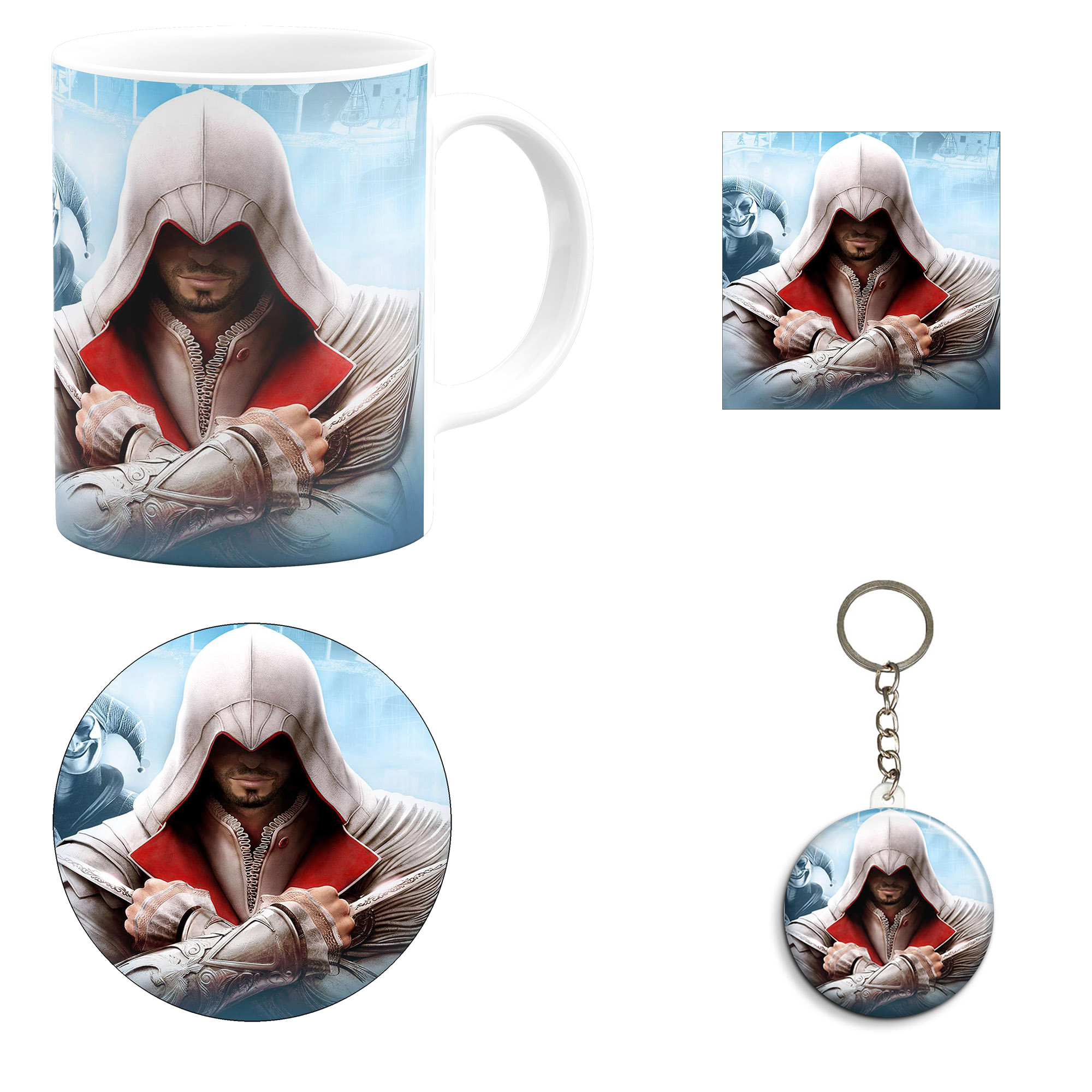 ست هدیه ماگ مدل اساسین کرید طرح assassin`s creed کد M9