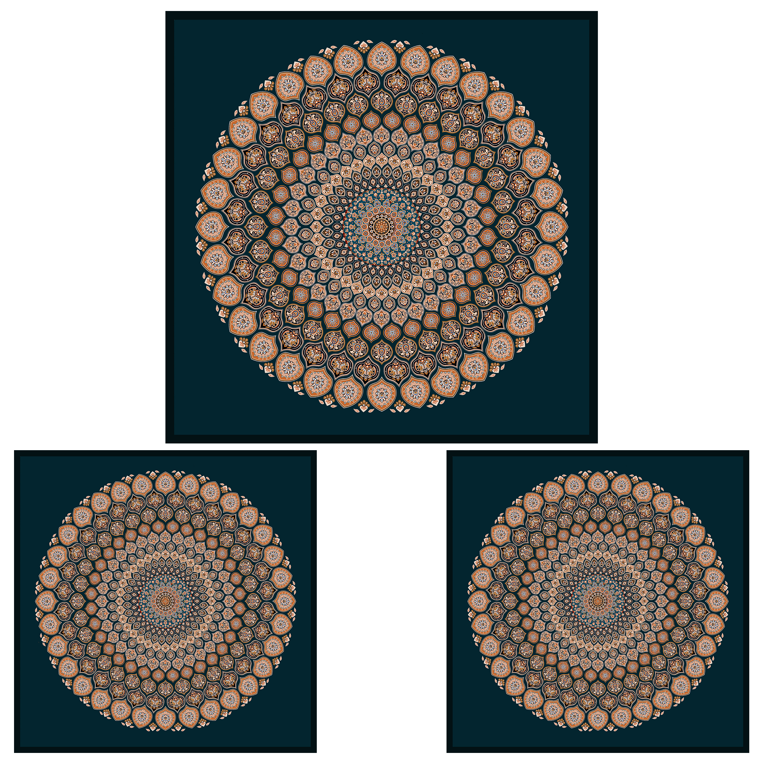 ست رومیزی سه تکه طرح سنتی کد 140093