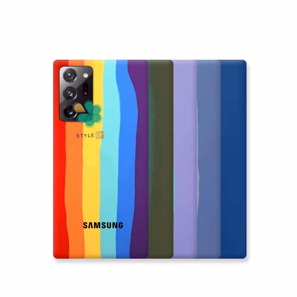 قاب سیلیکونی گوشی سامسونگ Galaxy Note 20 Ultra مدل رنگین کمان