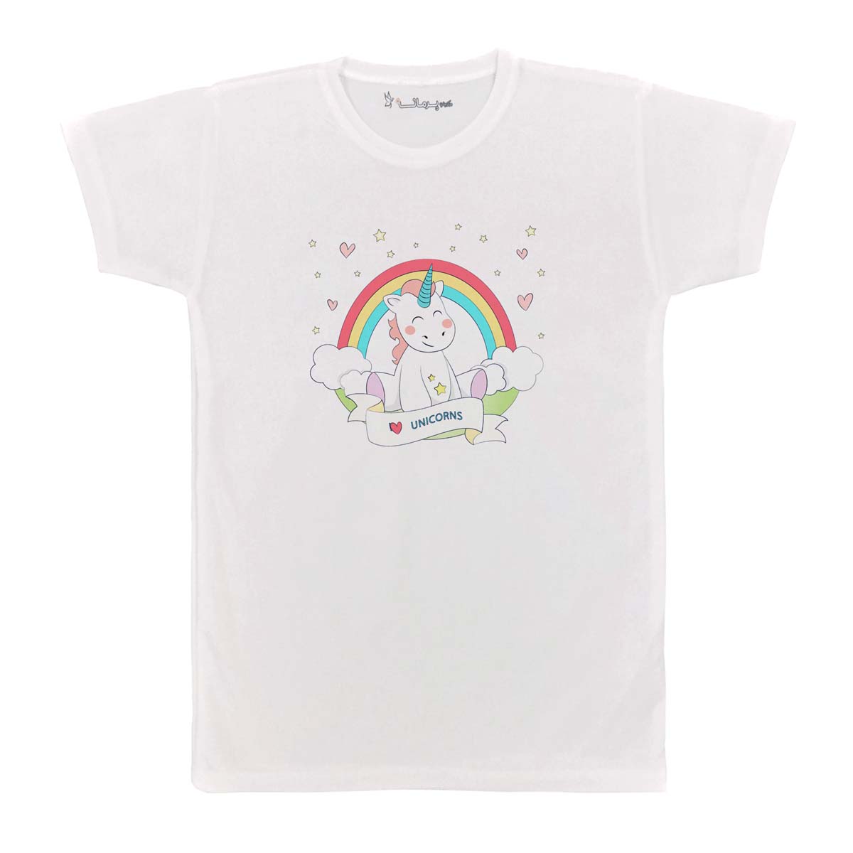 تی شرت بچگانه پرمانه طرح یونیکورن کد pmt.3280