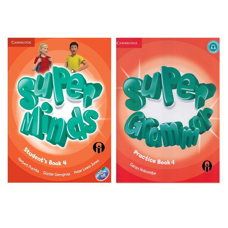 کتاب Super Minds And Super Grammar 4 اثر جمعی از نویسندگان انتشارات الوندپویان دو جلدی