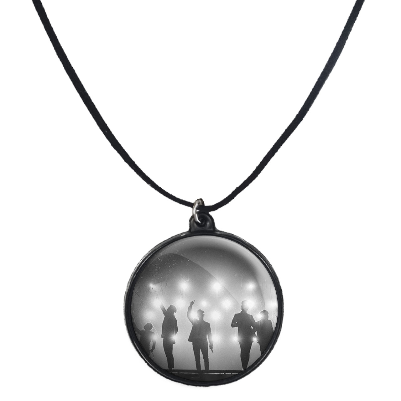 گردنبند پرمانه طرح گروه موسیقی BIG BANG کد pmb.15151 مدل دو طرفه