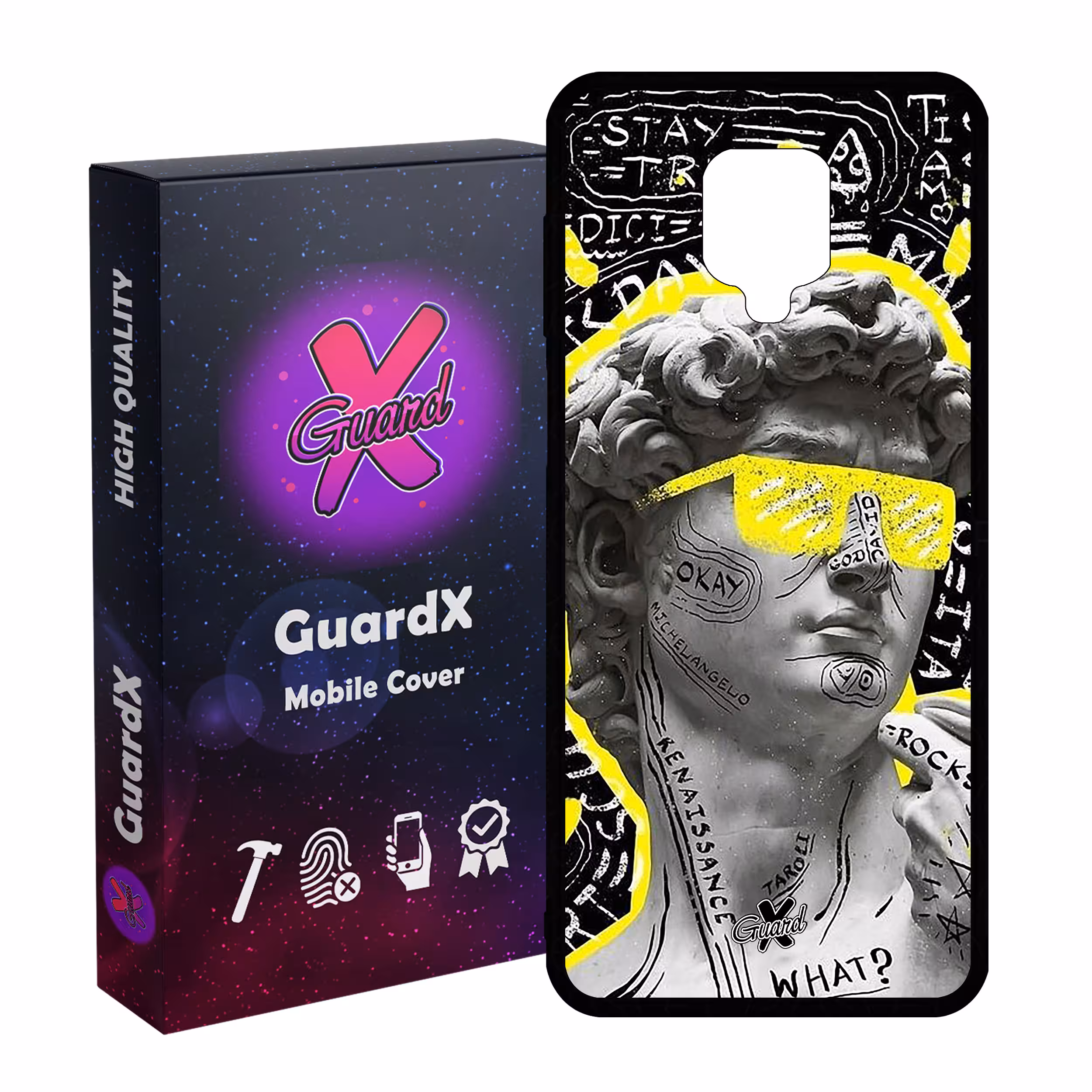 کاور گارد ایکس طرح Art مدل Glass10436 مناسب برای گوشی موبایل شیائومی Redmi Note9 Pro/Note 9 Pro Max/Redmi Note 9S/MI Poco M2 Pro